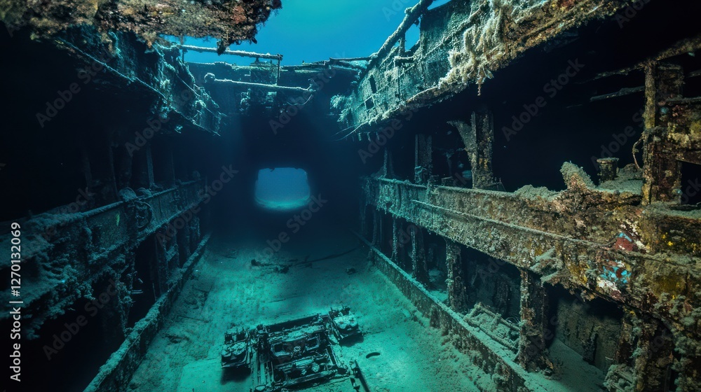 A luxury ocean liner turned troopship, sunk in 1942 after hitting Allied mines off the coast of Vanuatu. The wreck lies at depths ranging from 20 to 70 meters, with its bow and promenade deck still in A luxury ocean liner turned troopship, sunk in 1942 after hitting Allied mines off the coast of Vanuatu. The wreck lies at depths ranging from 20 to 70 meters, with its bow and promenade deck still in
