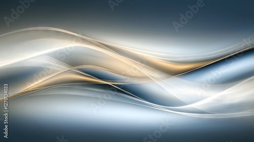 Abstract flowing waves design photo