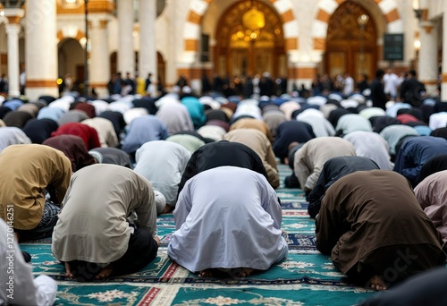 Wallpaper Mural muslim people bowing down and praying Torontodigital.ca