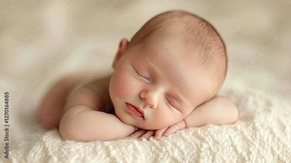 A newborn baby in soft light, symbolizing the purity and promise of new beginnings. A newborn baby in soft light, symbolizing the purity and promise of new beginnings.