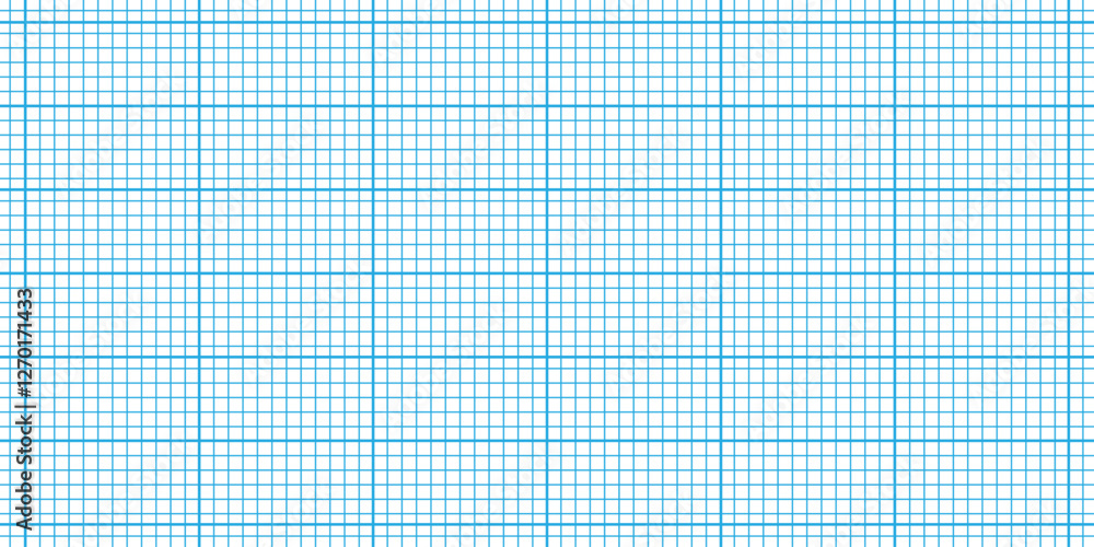 Sheet of graph paper with grid. Millimeter paper texture, geometric pattern. Gray lined blank for drawing, studying, technical engineering or scale measurement. Vector illustration Sheet of graph paper with grid. Millimeter paper texture, geometric pattern. Gray lined blank for drawing, studying, technical engineering or scale measurement. Vector illustration