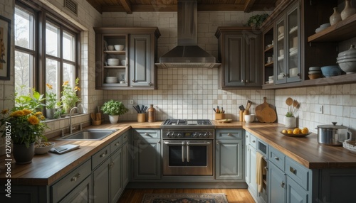 modern kitchen interior