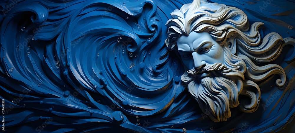 paper quilling zeus, ai generative paper quilling zeus, ai generative