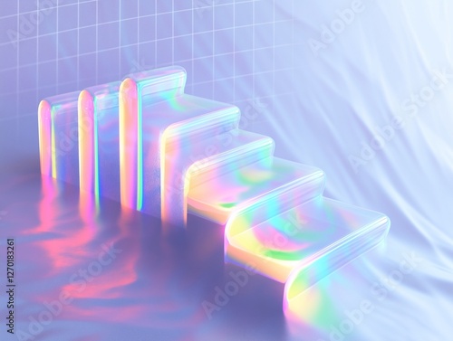 Colored cylindrical glass