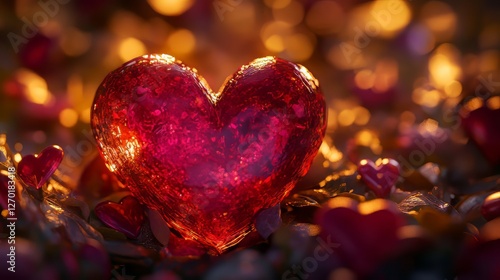 Glowing Heart: Love and Affection Symbolized