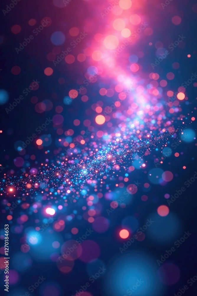 Ethereal particles dance in a sea of swirling stripes, soft focus, neon lights Ethereal particles dance in a sea of swirling stripes, soft focus, neon lights