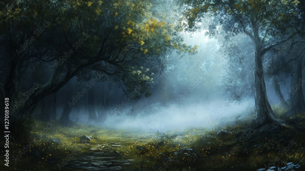 Enchanted Forest Path: A Mystical Journey Through Misty Woods Enchanted Forest Path: A Mystical Journey Through Misty Woods