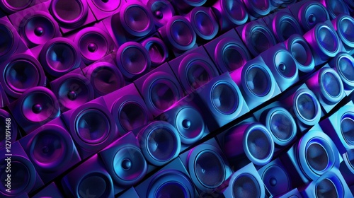 Abstract Speaker Wall