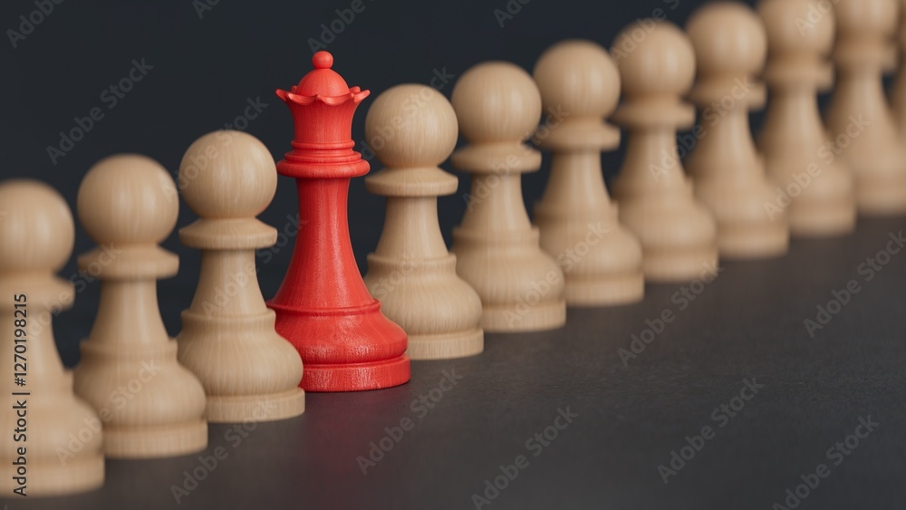 Stand out from the crowd. Individuality, originality and uniqueness.3D rendering on black background. Stand out from the crowd. Individuality, originality and uniqueness.3D rendering on black background.