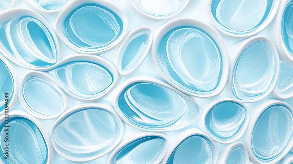 Abstract blue white organic shapes background texture Abstract blue white organic shapes background texture