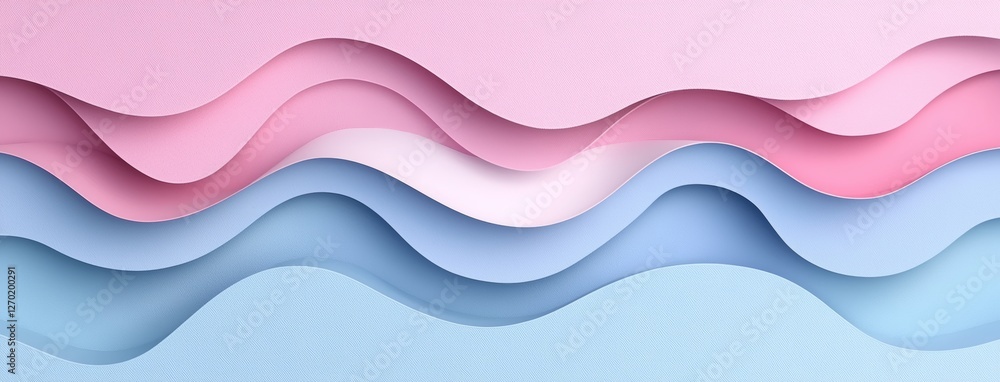 Soft Waves of Pastel Colors in Abstract Layered Design Creating a Serene Atmosphere Soft Waves of Pastel Colors in Abstract Layered Design Creating a Serene Atmosphere