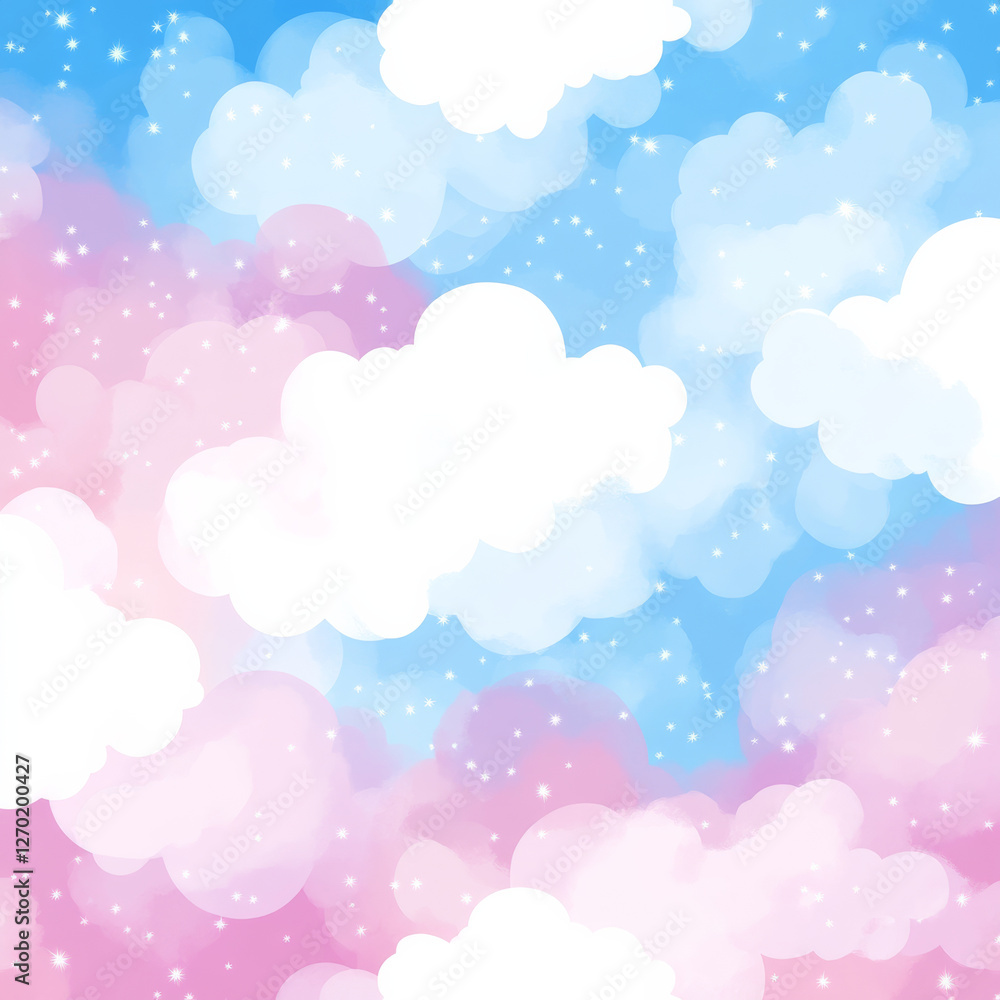 Soft pastel clouds with dreamy sky background Soft pastel clouds with dreamy sky background