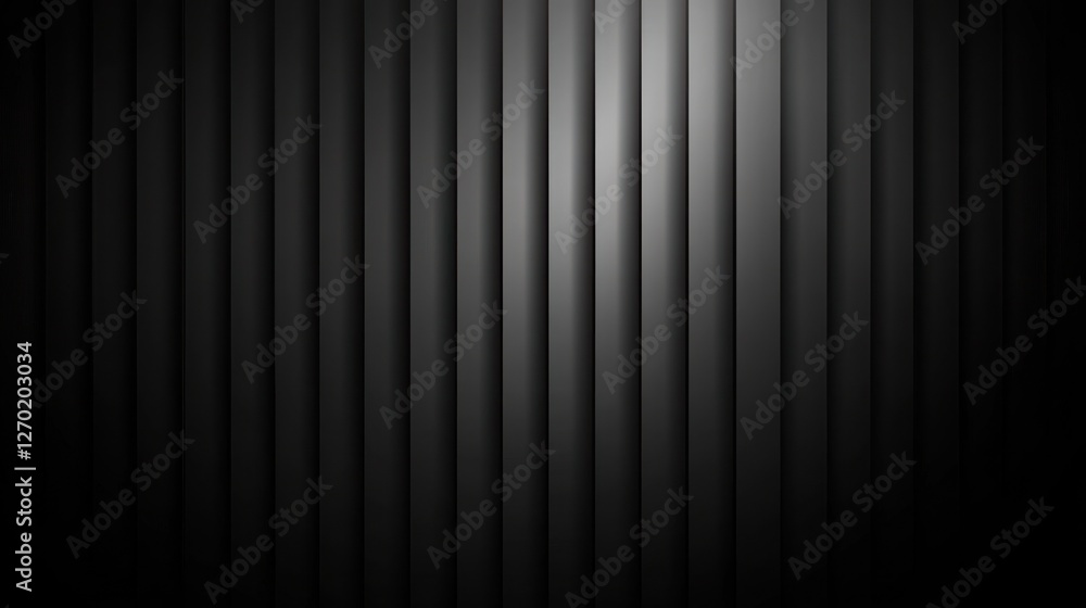 Obraz premium Elegant dark abstract background with vertical stripes and subtle lighting