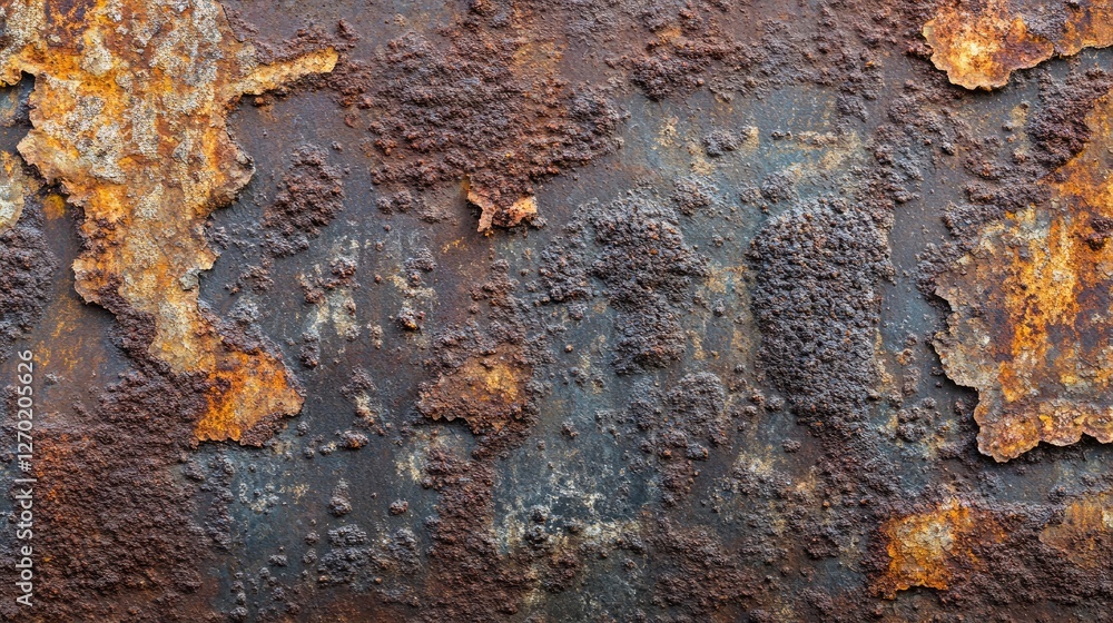Industrial old iron texture with corroded patterns, subtle rust stains, and a worn-out surface.