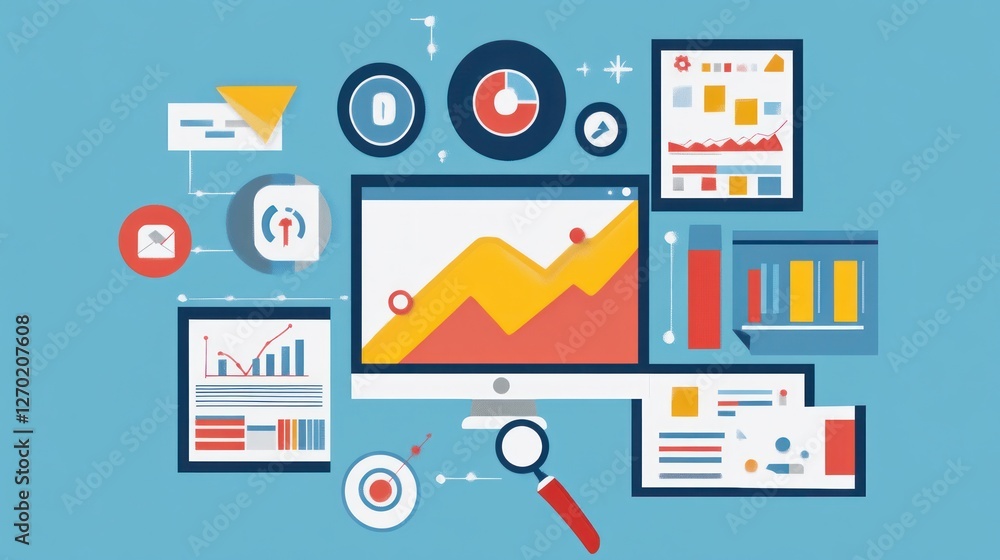 Data analysis and reporting dashboard with graphs and charts for business Data analysis and reporting dashboard with graphs and charts for business