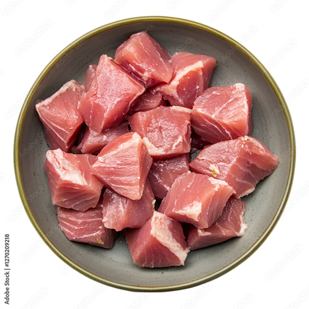 Tasty sashimi pieces of fresh raw tuna on a wight background Tasty sashimi pieces of fresh raw tuna on a wight background
