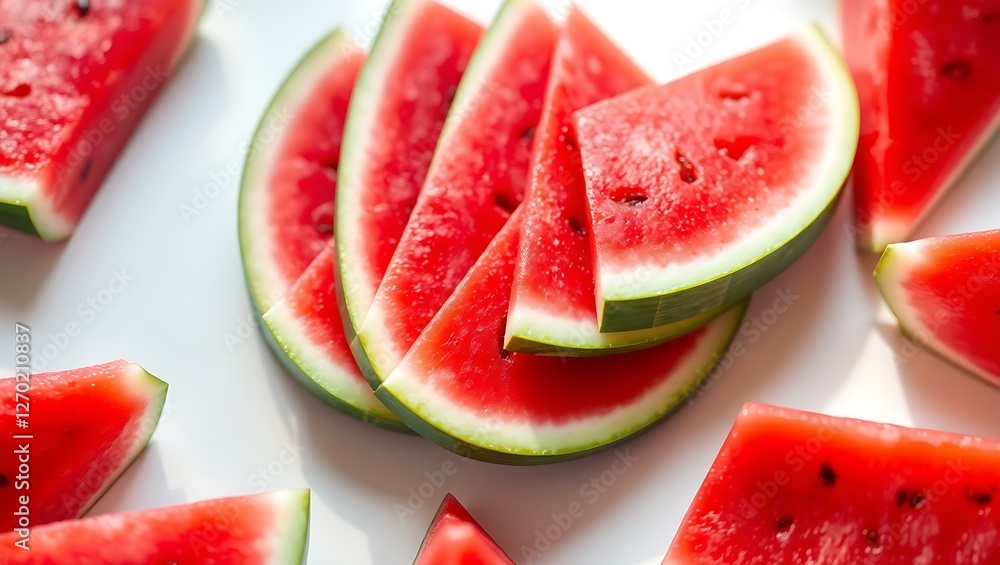 Refreshing Slices of Juicy Red Watermelon Refreshing Slices of Juicy Red Watermelon