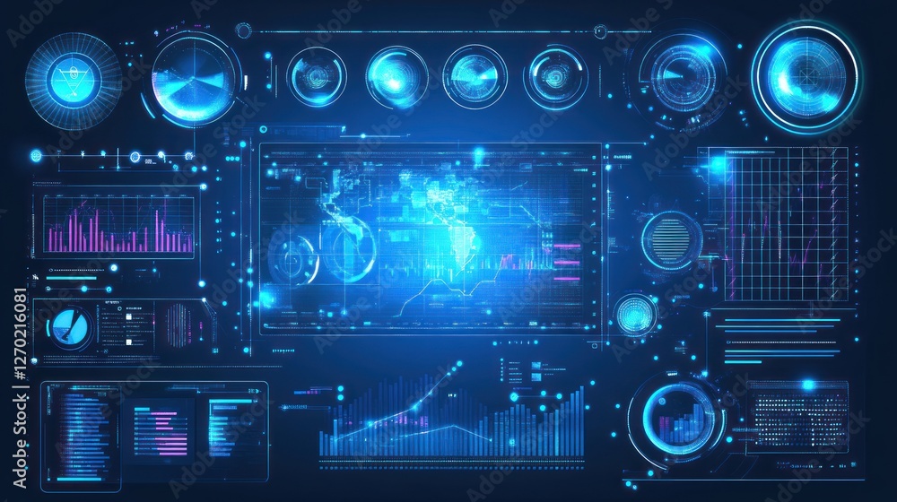 Global Data Analysis HUD Interface Global Data Analysis HUD Interface