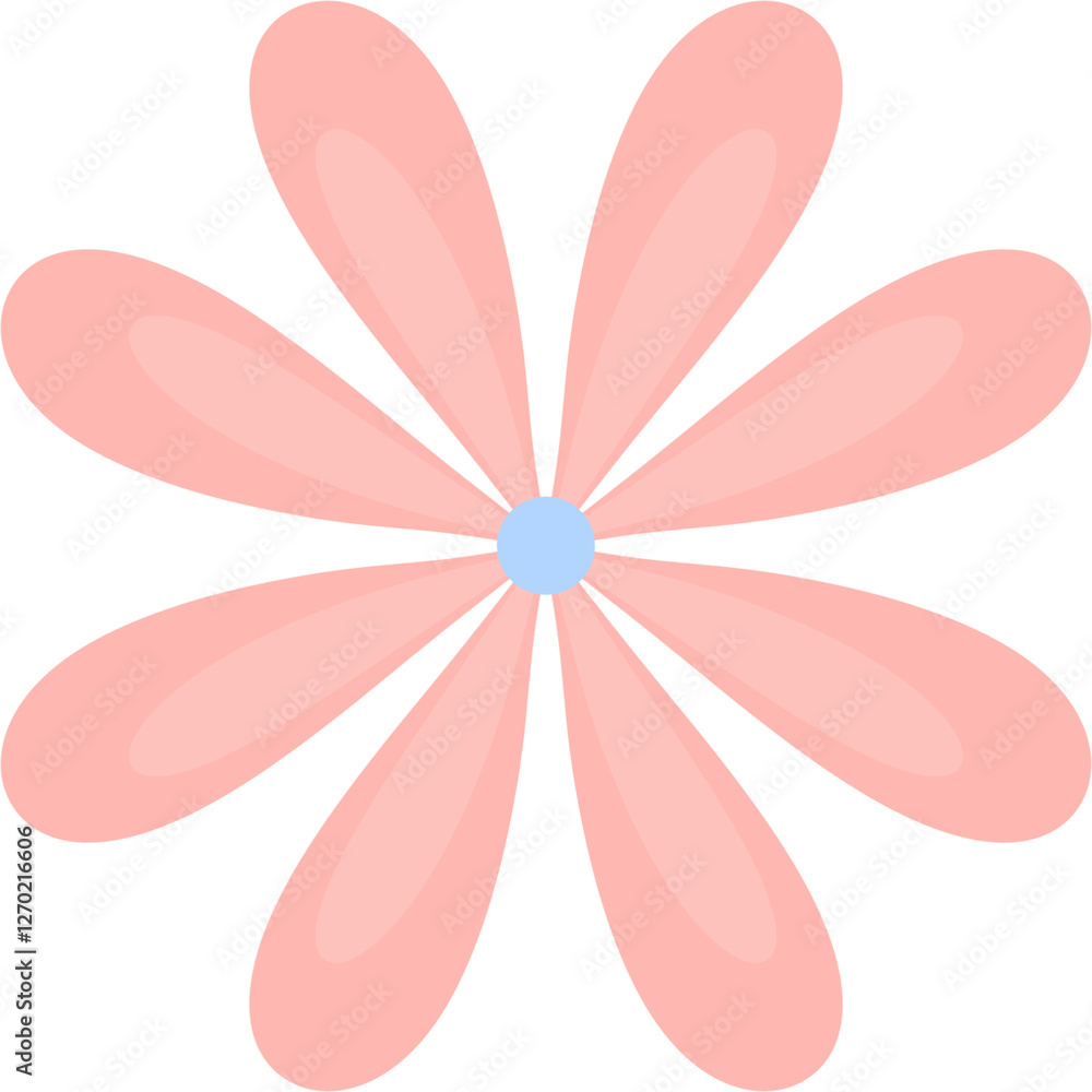 Petal Bloom: A simplified, artistic rendering of a flower with soft, overlapping petals radiating from a central point, creating a visual of simplicity and elegance. Petal Bloom: A simplified, artistic rendering of a flower with soft, overlapping petals radiating from a central point, creating a visual of simplicity and elegance.