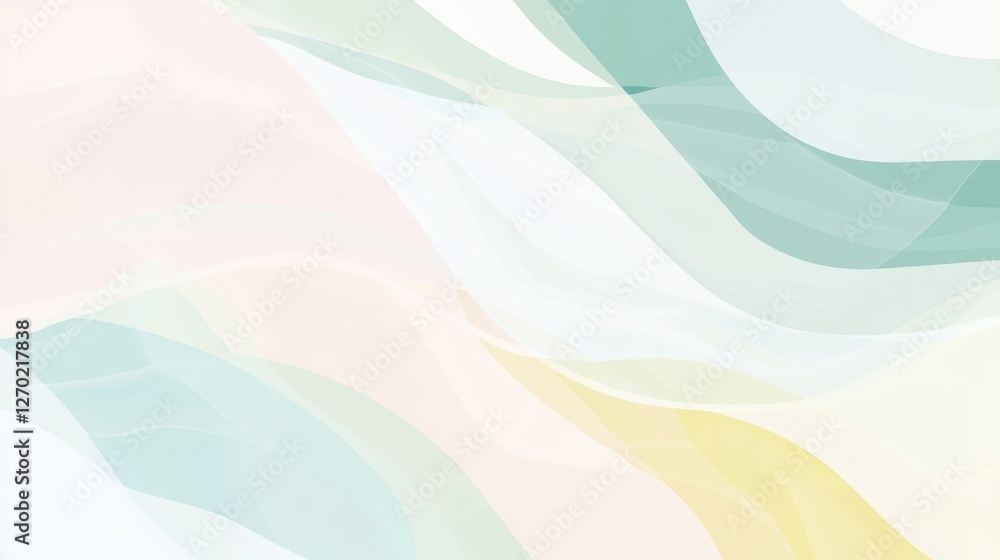 Soft Pastel Abstract Background with Flowing Organic Shapes and Lines Soft Pastel Abstract Background with Flowing Organic Shapes and Lines