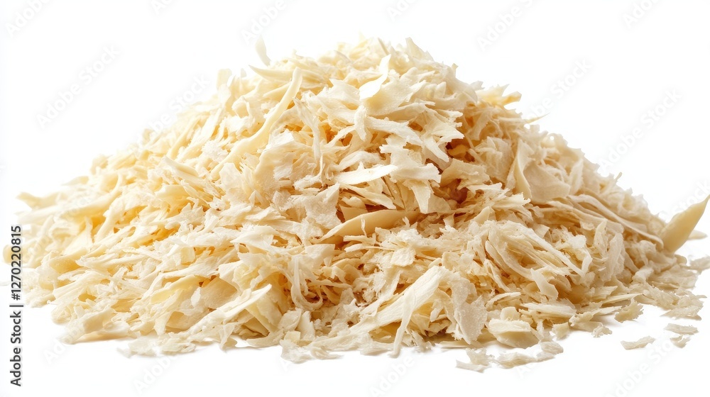 Pile of Dehydrated Onion Flakes, Culinary Ingredient Pile of Dehydrated Onion Flakes, Culinary Ingredient