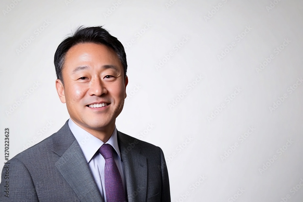 Asian Businessman Smiling Portrait, Professional Asian Businessman Smiling Portrait, Professional