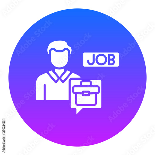 Job Seeker Male Icon