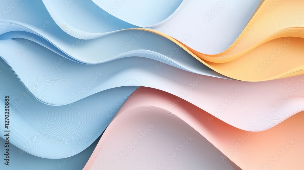 Abstract pastel waves forming smooth, flowing shapes creating a calming, artistic visual effect. Abstract pastel waves forming smooth, flowing shapes creating a calming, artistic visual effect.
