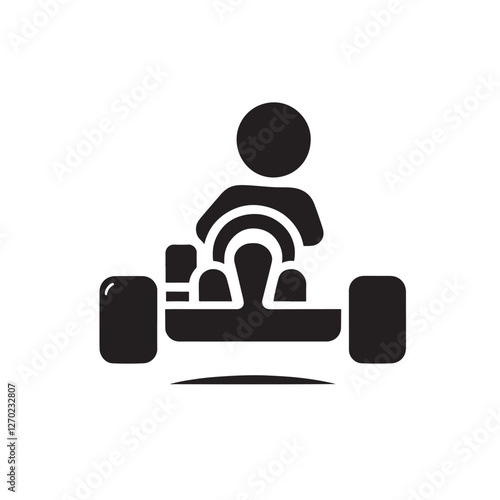 Go-kart driver icon. (2)