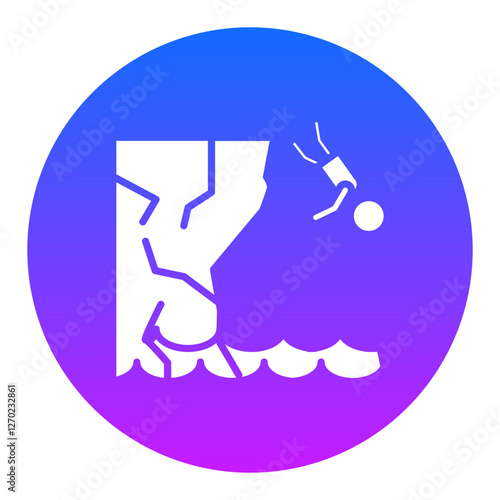 Cliff Diving Icon