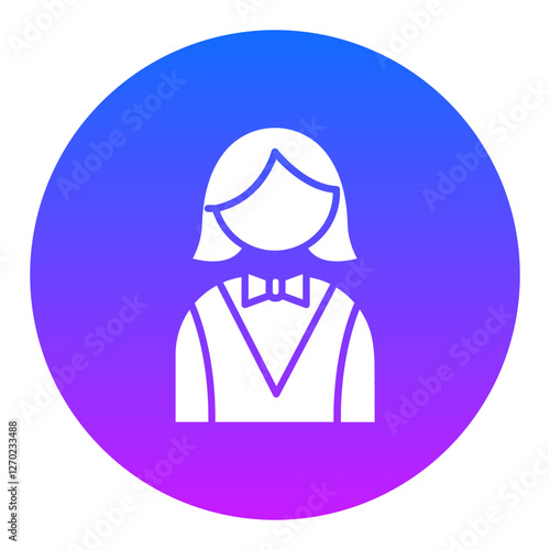 Female Croupier Icon