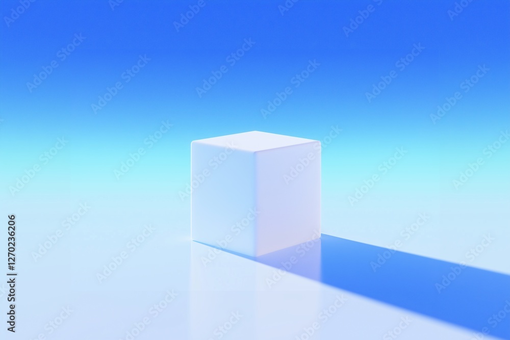 Square on a blue background, minimalist, abstract design Square on a blue background, minimalist, abstract design