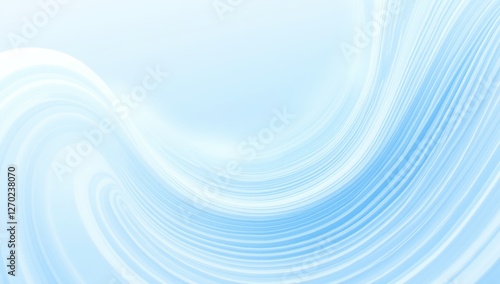 Futuristic Blue Wave Patterns with Smooth Curves for Corporate Design