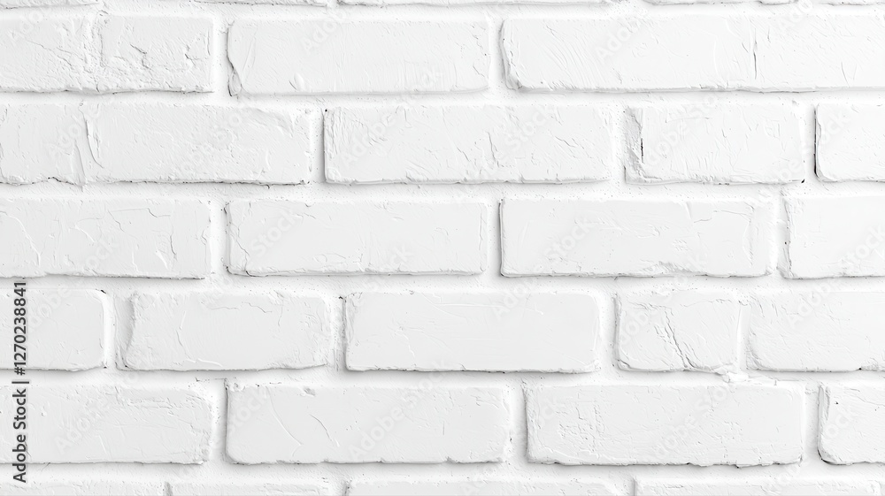 Close-up of white brick wall texture, perfect for background or interior design inspiration. Close-up of white brick wall texture, perfect for background or interior design inspiration.