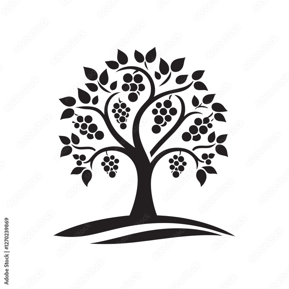 Grapevine tree graphic design. Grapevine tree graphic design.