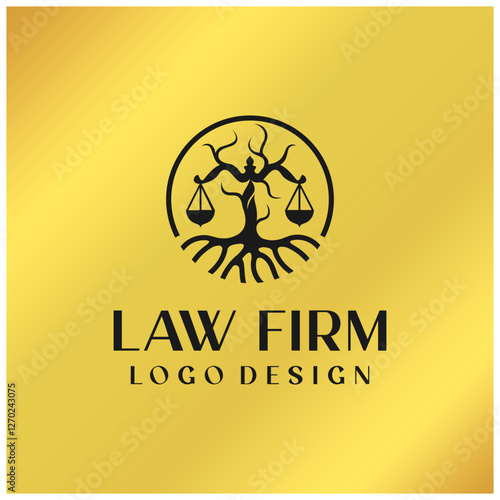 law firm ROOT BLACK GOLD MONOgram
