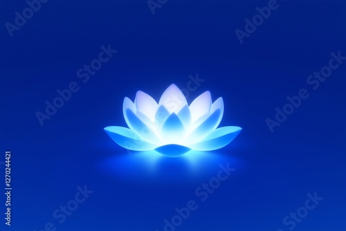 Colorful lotus, minimalist design