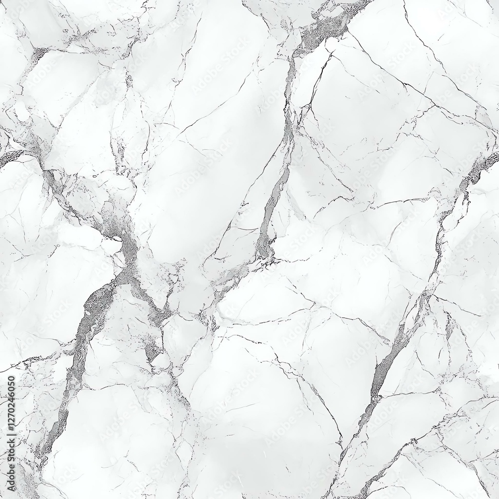 Fototapeta premium A high-quality white marble texture with veins, perfect for backgrounds, design projects, and digital art. Ideal for adding elegance and sophistication to any visual composition.