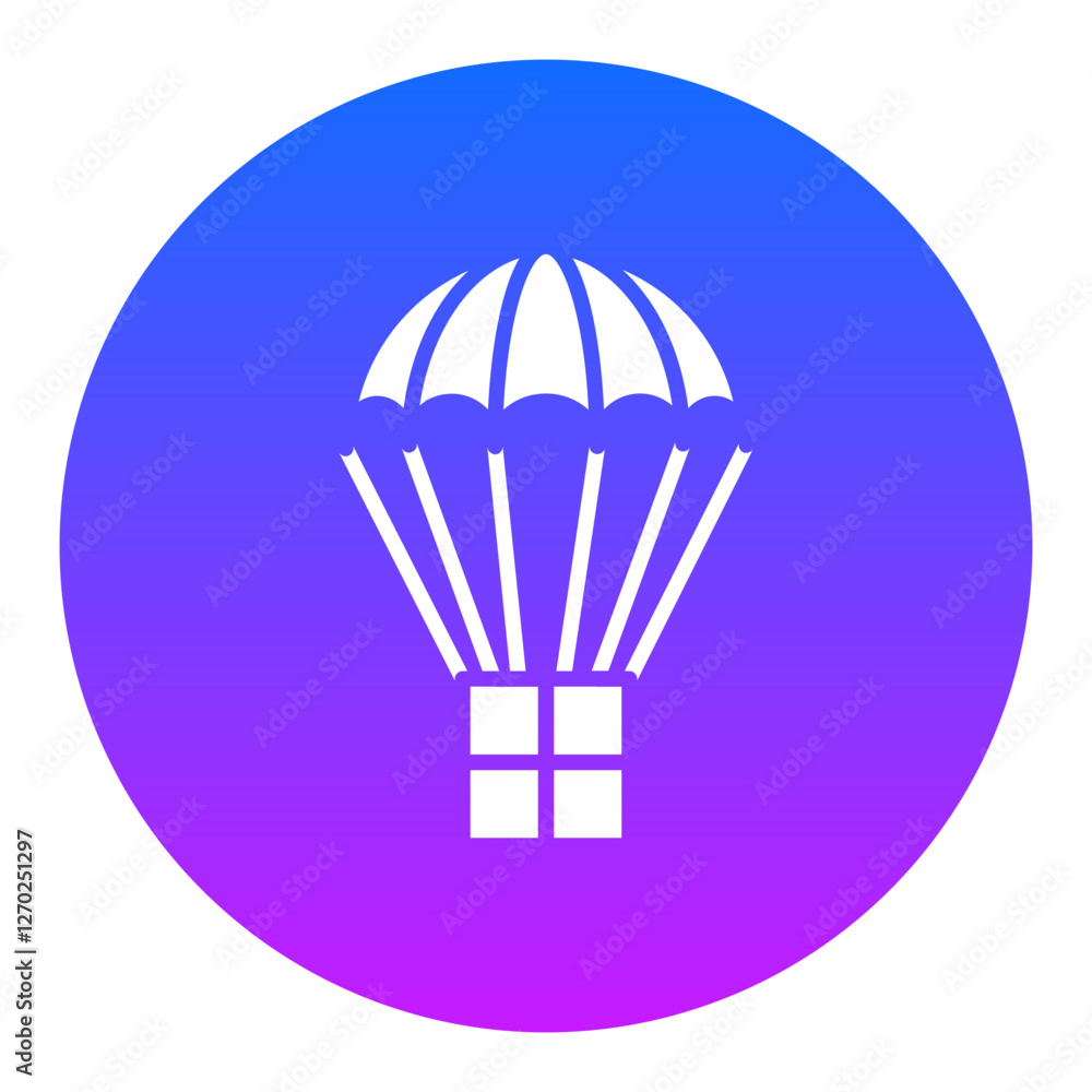 Air Balloon Delivery Icon Air Balloon Delivery Icon