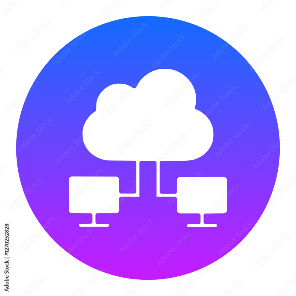 Cloud Networking Icon