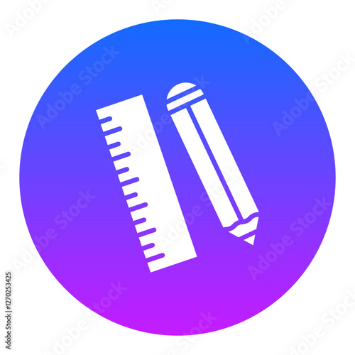 Pencil and Ruler Icon