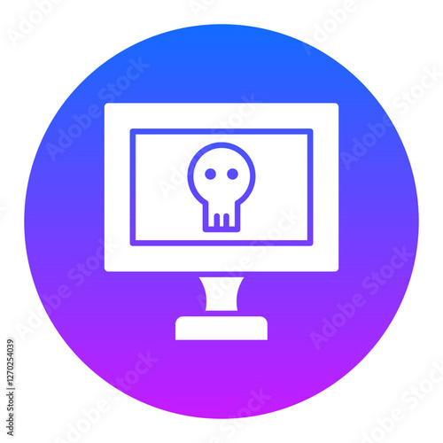 Computer Hacked Icon