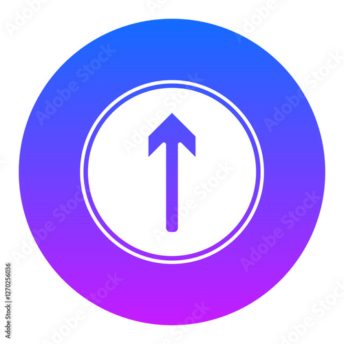 Billede på lærred Ahead Icon