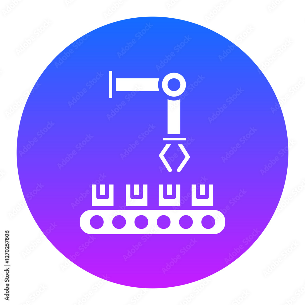 Conveyor Robot Icon Conveyor Robot Icon