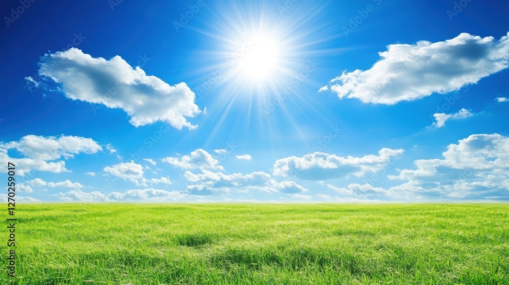 In the Heart of the Wheat Fields on a Sunny Day In the Heart of the Wheat Fields on a Sunny Day