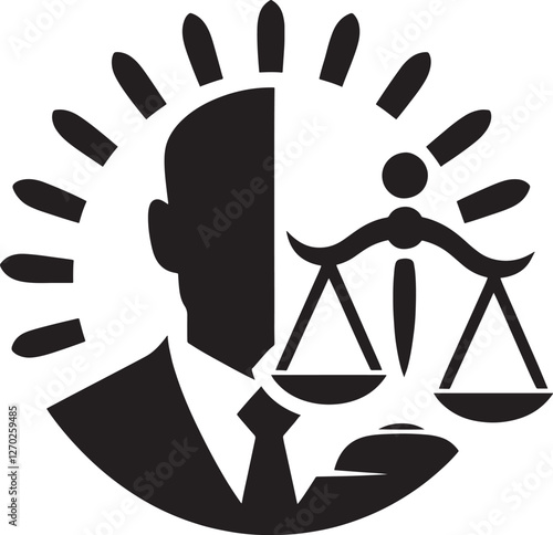 Justice, law, scales, lawyer, concept.