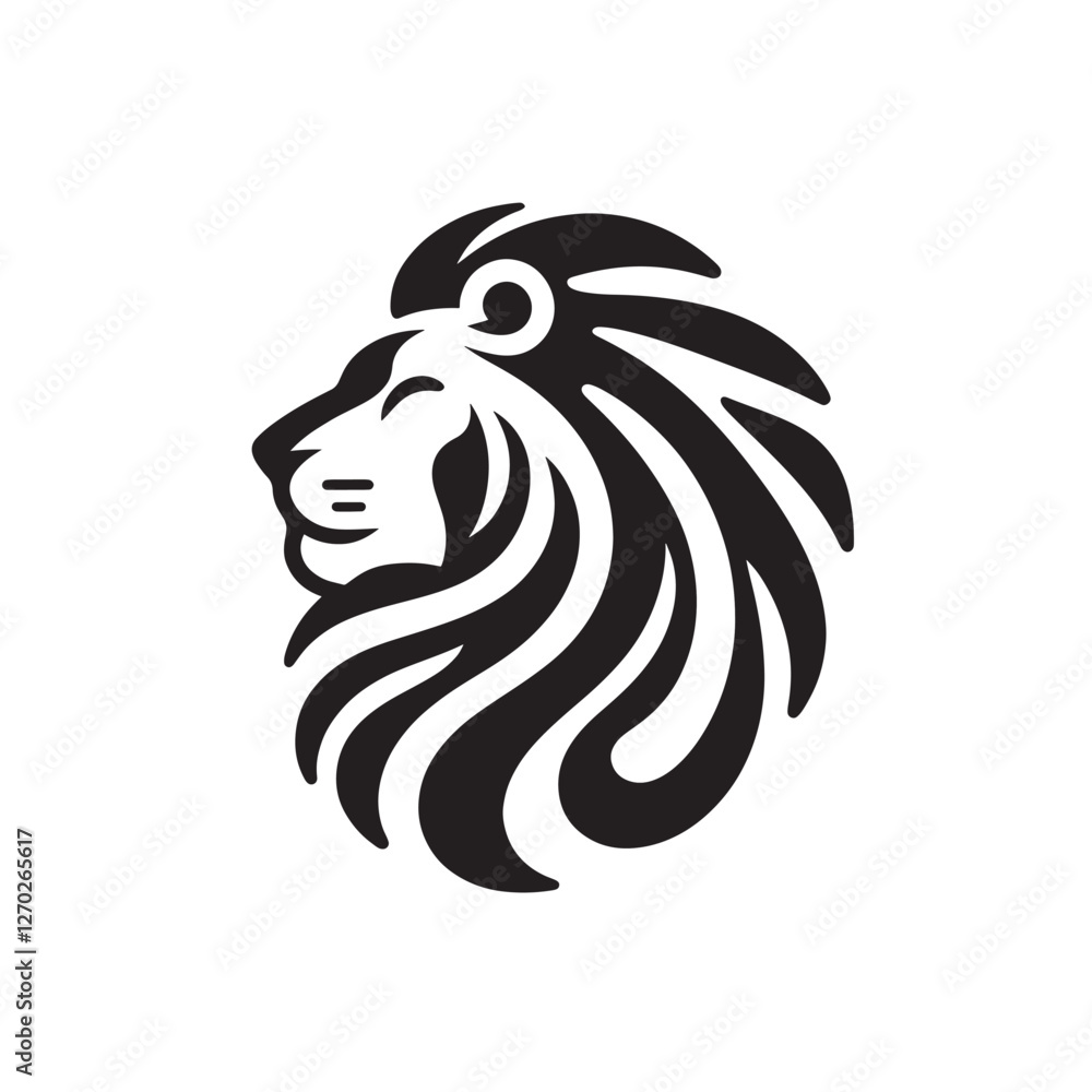 Obraz premium Lion head graphic design.