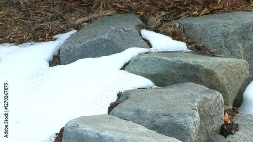 waterfall in the mountains