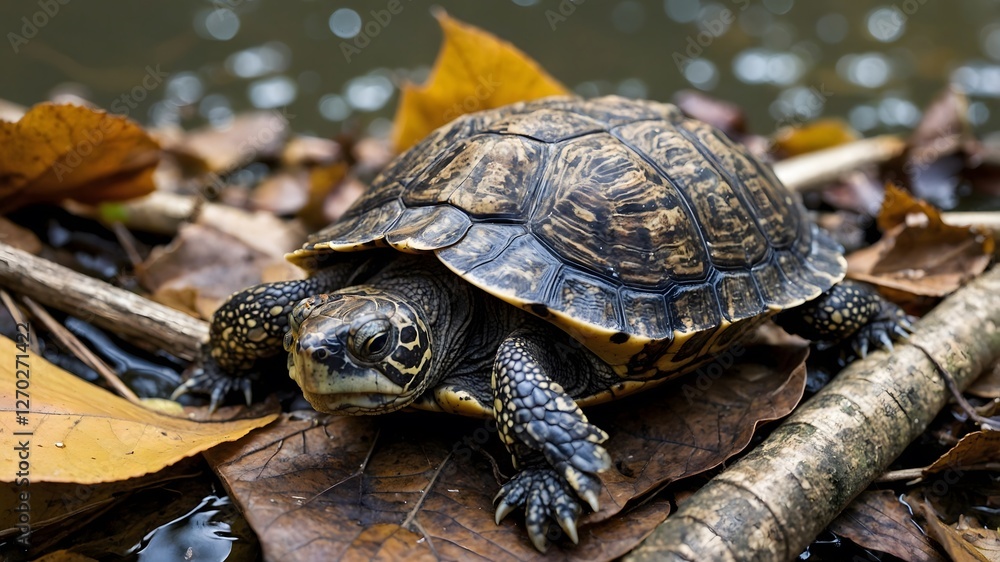 Hidden in Plain Sight: A Flattened Musk Turtle Among Forest Debris Hidden in Plain Sight: A Flattened Musk Turtle Among Forest Debris