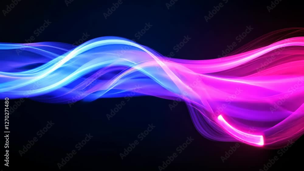 3D Neon Purple and Violet Flowing Light Waves Abstract Design with Futuristic Glow and Dynamic Movement 3D Neon Purple and Violet Flowing Light Waves Abstract Design with Futuristic Glow and Dynamic Movement